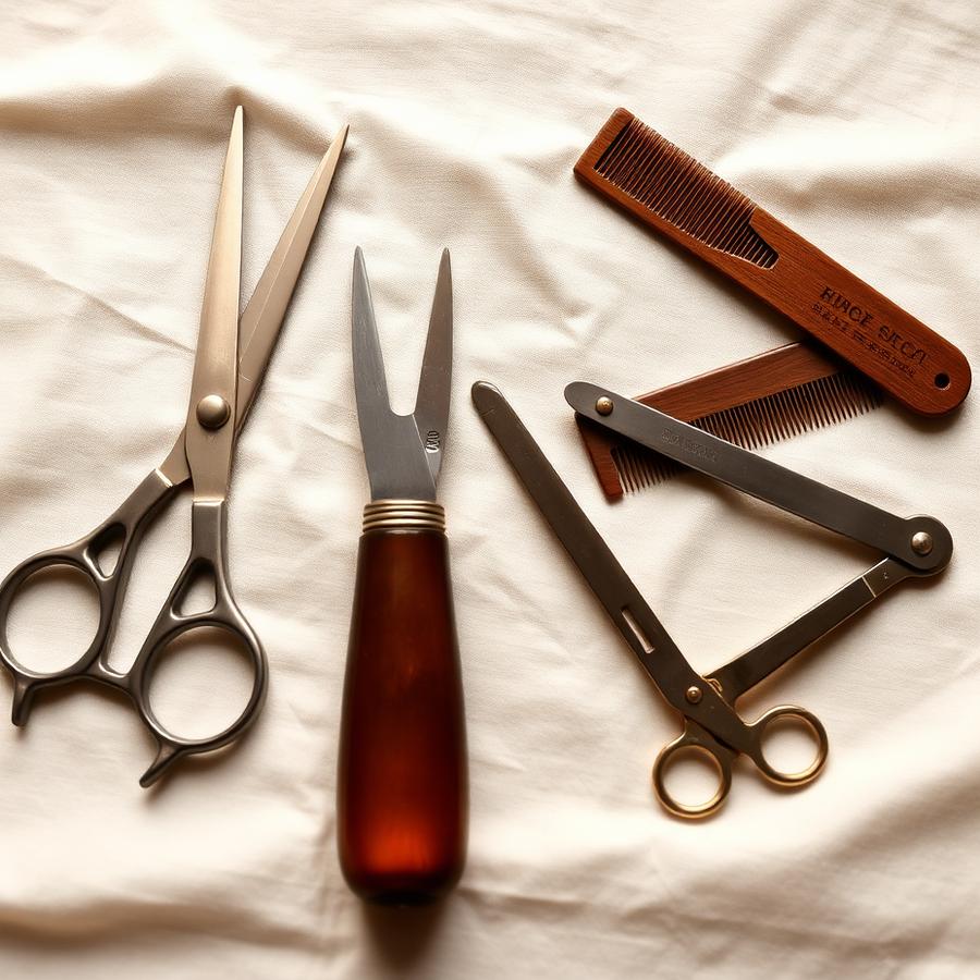 Ferramentas clássicas de barbearia