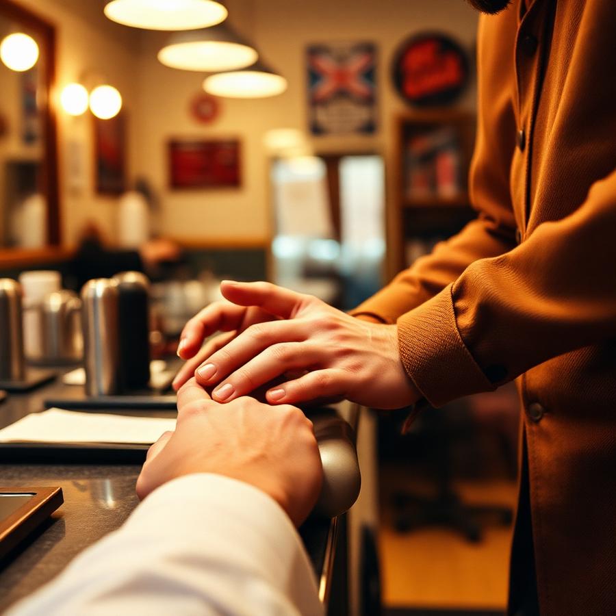 Manicure masculina na barbearia